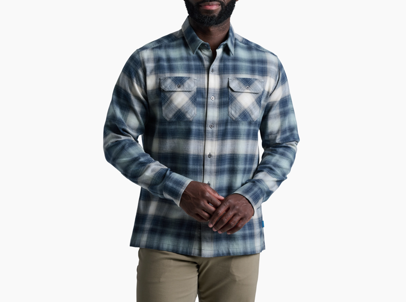 Kuhl Dillingr Flannel Long Sleeve in Fog Harbor