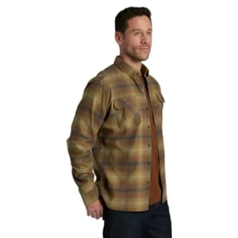 Kuhl Dillingr Flannel Long Sleeve Shirt in Fallen Leaves-1