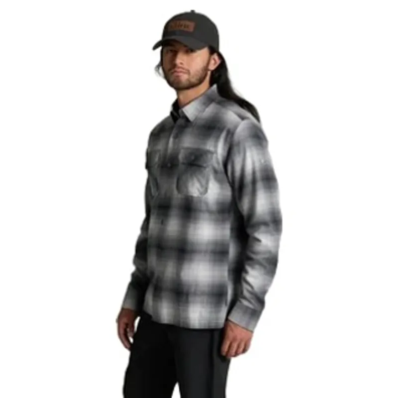 Kuhl Dillingr Flannel Long Sleeve Shirt in Wind Gust-1
