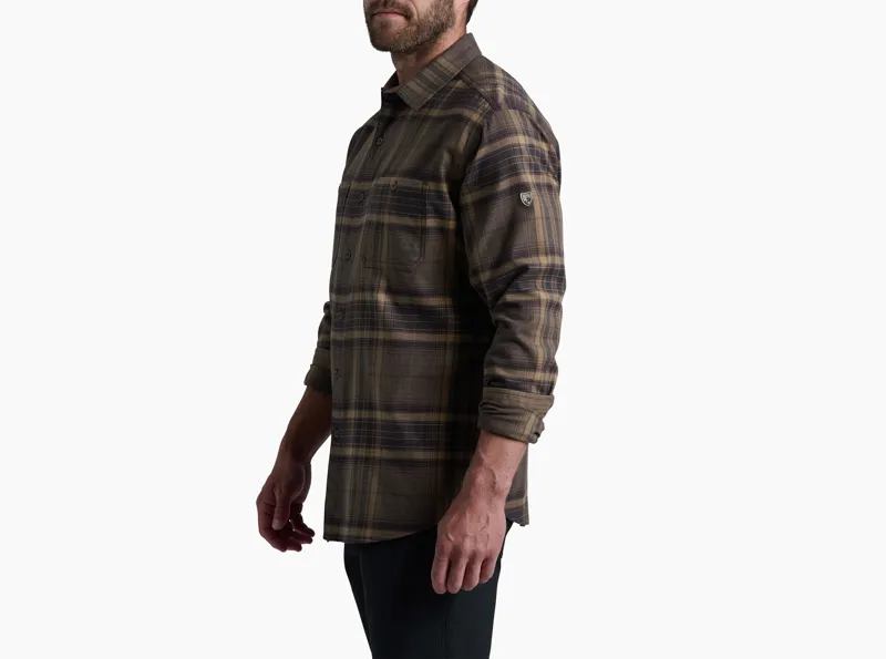 Kuhl Fugitive Flannel Long Sleeve in Roasted Barley-2