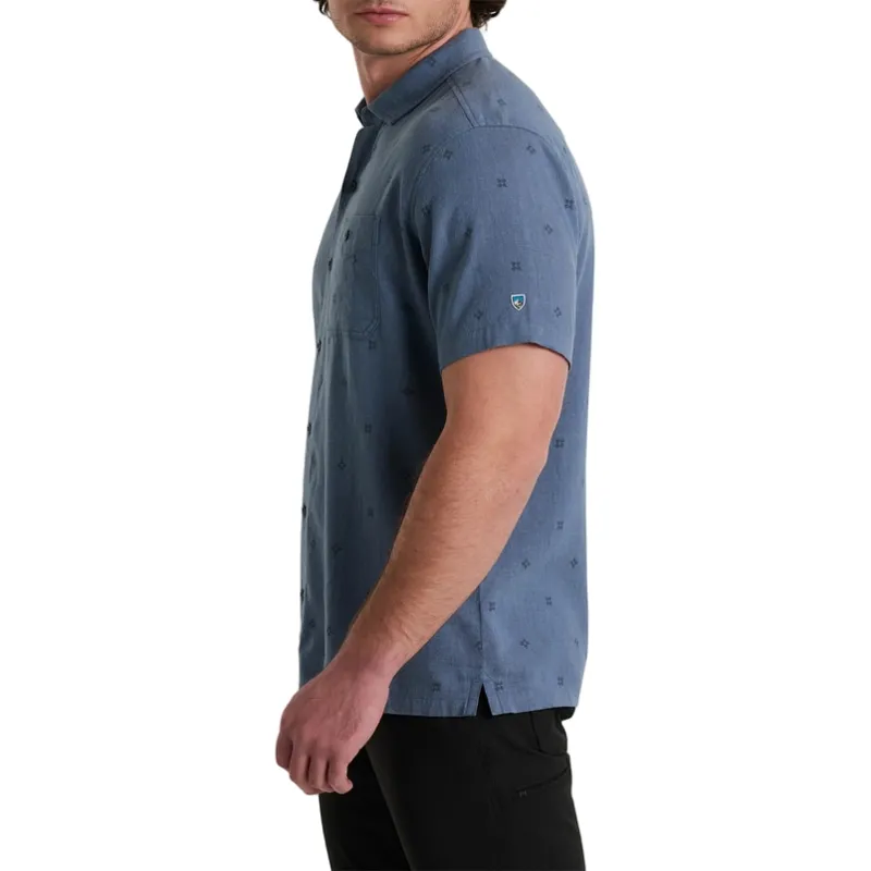 Kuhl Getaway Short Sleeve Shirt in Dusk Blue-2