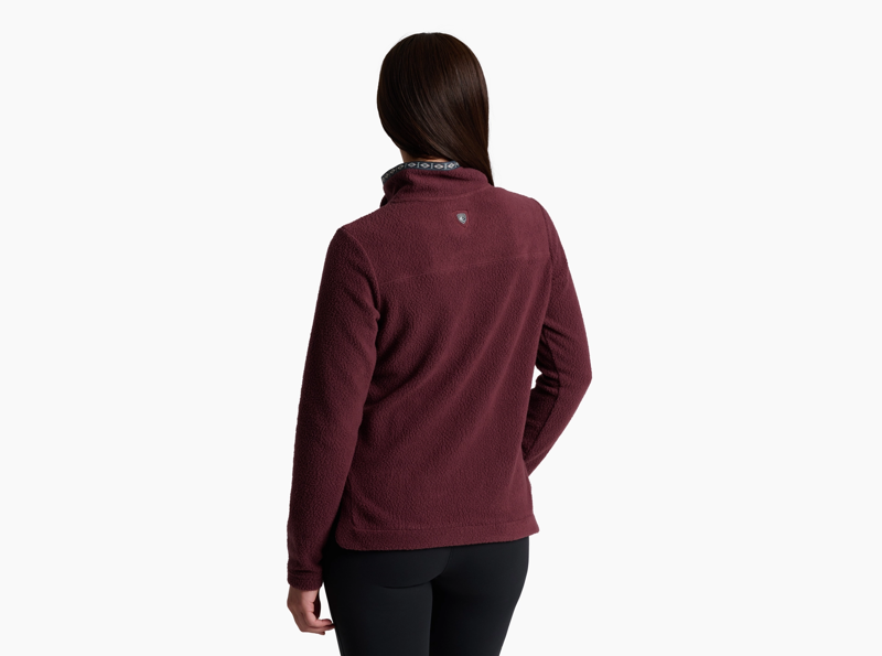 Kuhl Women's Hygge Snap Pullover in Raisin-1