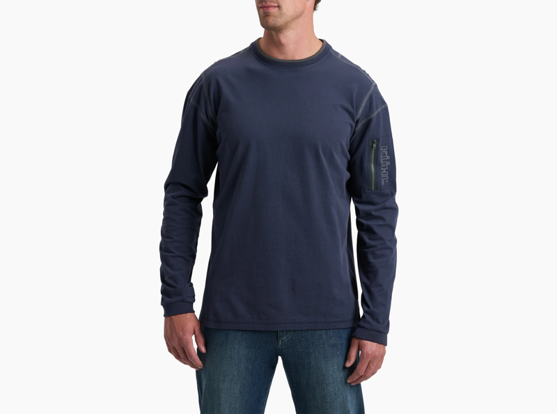 Kuhl Kommando Long Sleeve Crew Shirt in Mutiny Blue