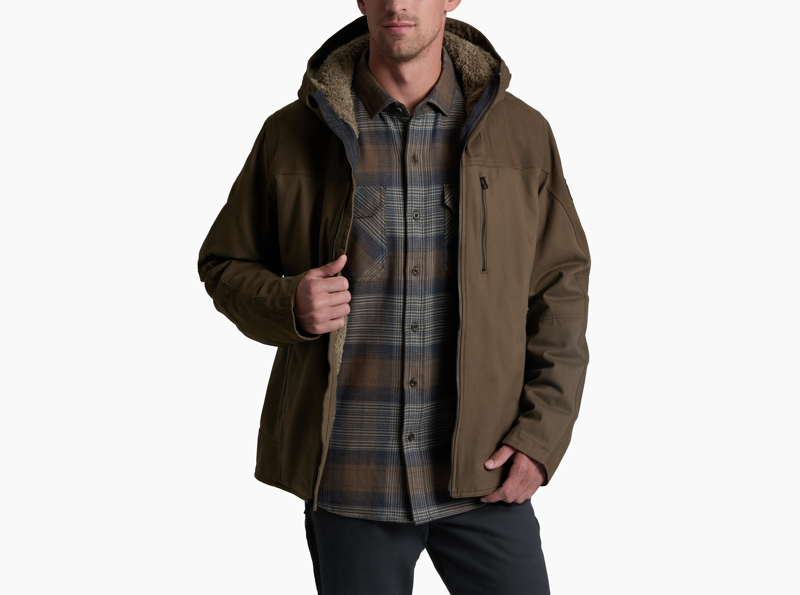 Kuhl Law Fleece Lined Hoody in Kanteen