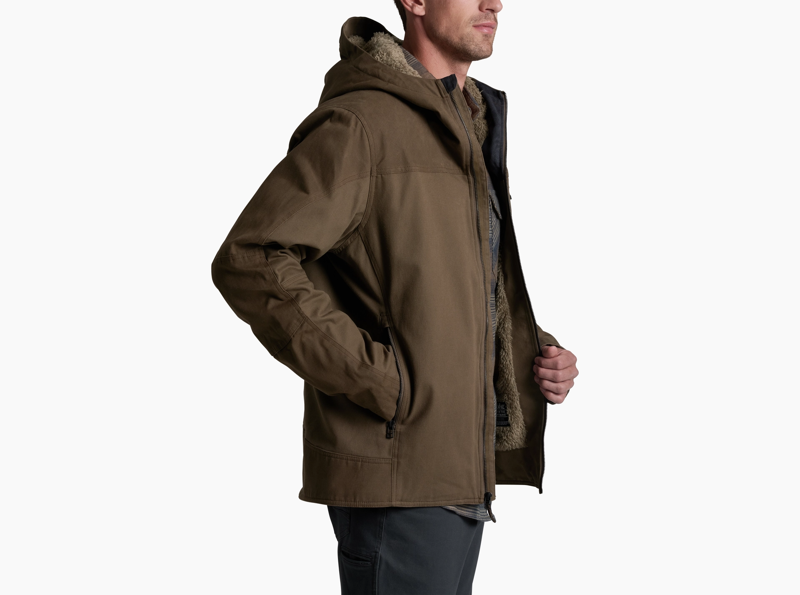 Kuhl Law Fleece Lined Hoody in Kanteen-1