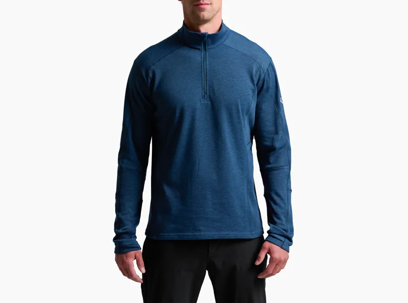 Kuhl Reactiv Lite Grid 1/4 Zip Top in Midnight