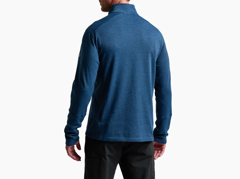 Kuhl Reactiv Lite Grid 1/4 Zip Top in Midnight-1