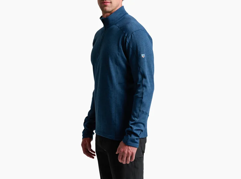 Kuhl Reactiv Lite Grid 1/4 Zip Top in Midnight-2