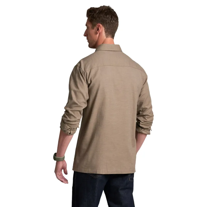 Kuhl Revolvr Flannel Long Sleeve in Desert Taupe-2