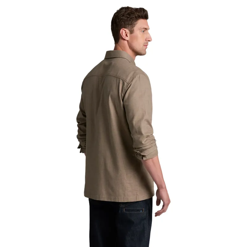 Kuhl Revolvr Flannel Long Sleeve in Desert Taupe-1