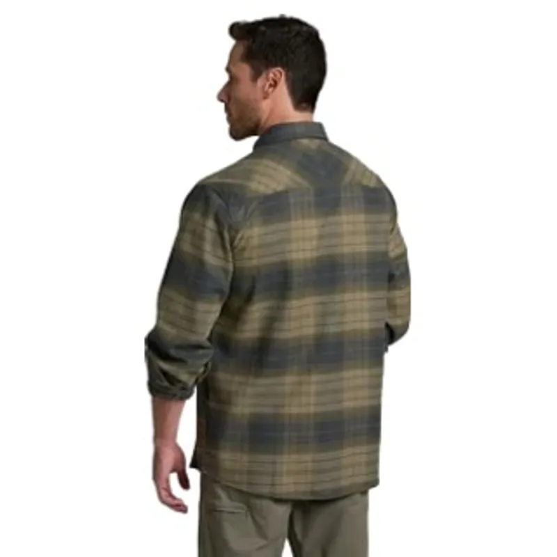 Kuhl Rydr Flannel Long Sleeve Shirt in Olive Night-2
