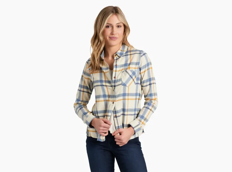 Kuhl Trailside Long Sleeve Shirt Women's in Blue Cove