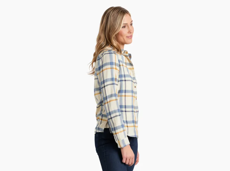Kuhl Trailside Long Sleeve Shirt Women's in Blue Cove-2