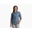 Kuhl Women's Whisper Flannel Shirt in Metal Blue