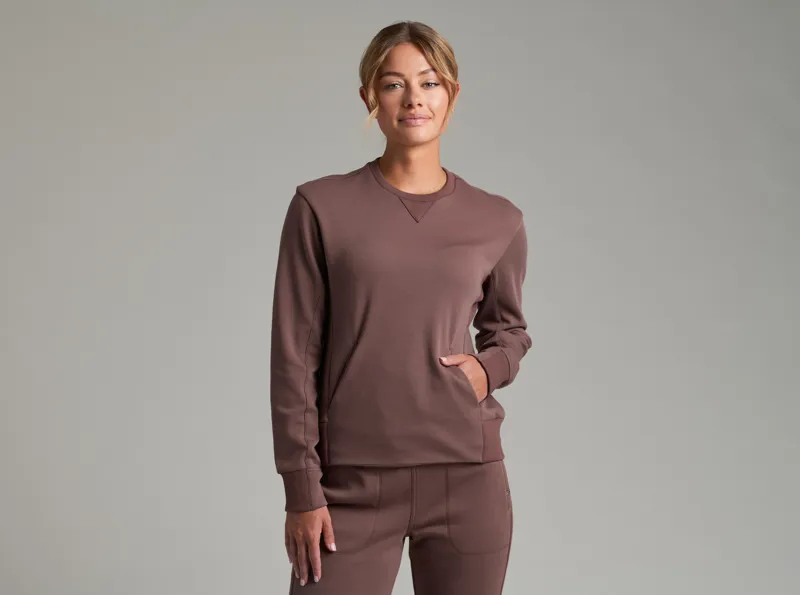 Kuhl Women's Kozy Crew Sweatshirt in Coffee