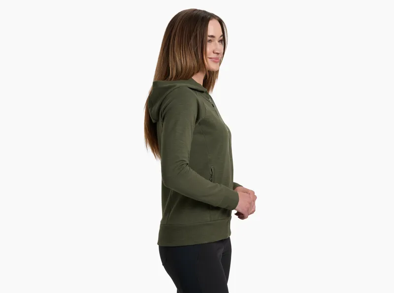 Kuhl Women's Lola Full Zip Hoody in Everglade-2