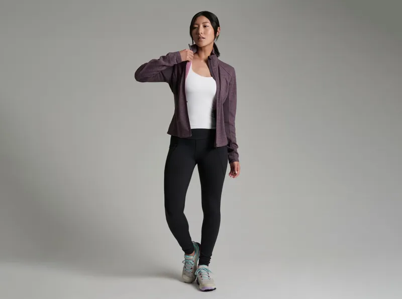 Kuhl Women's Reactiv Grid Full Zip in Winter Berry-3