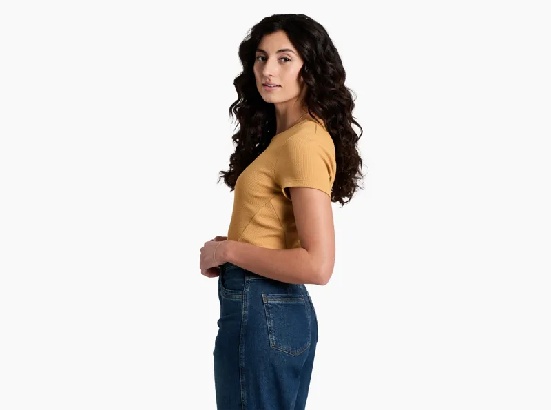 Kuhl Remi Women's Short Sleeve Shirt in Honey-1