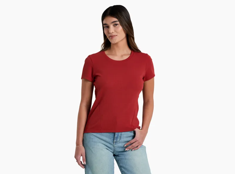 Kuhl Remi Women's Short Sleeve Shirt in Scarlet