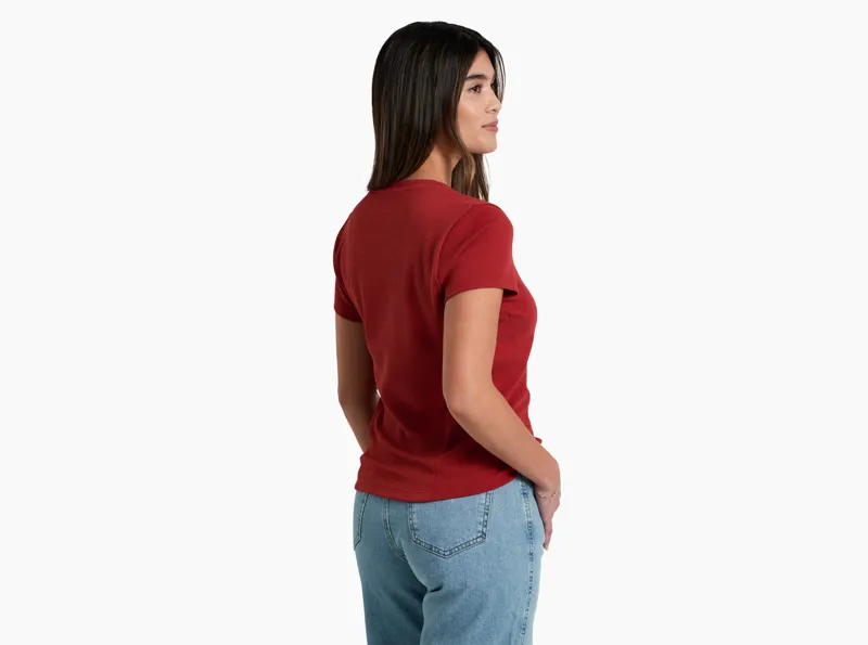Kuhl Remi Women's Short Sleeve Shirt in Scarlet-1