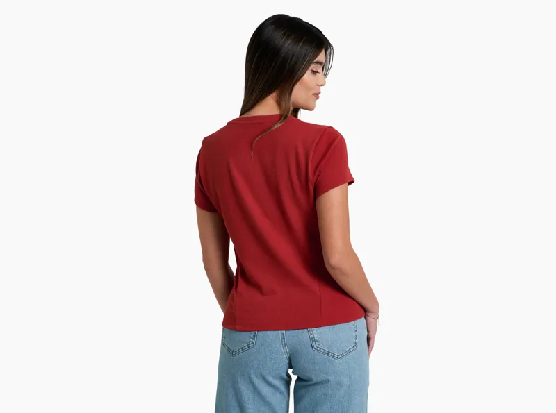 Kuhl Remi Women's Short Sleeve Shirt in Scarlet-2