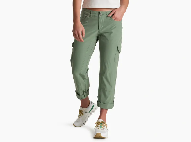 Kuhl Women's Freeflex Roll-Up Pant in Slate Green