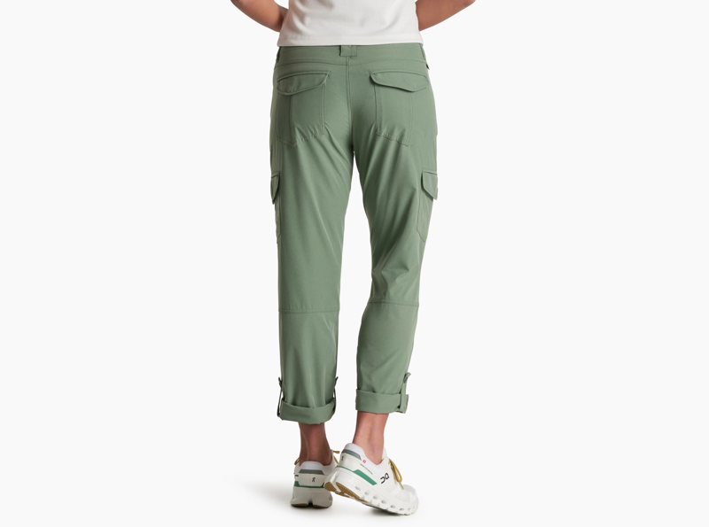 Kuhl Women's Freeflex Roll-Up Pant in Slate Green-1
