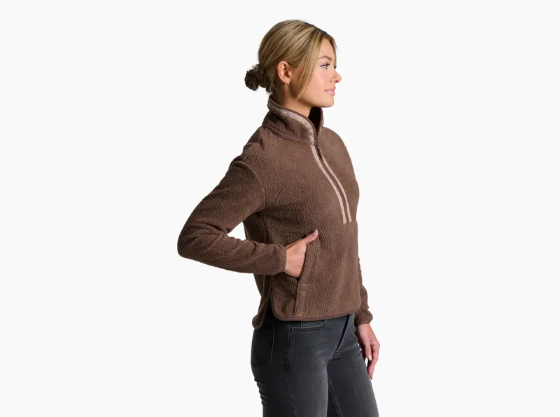 Kuhl Women's Hygge 1/2 Zip in Coffee-1