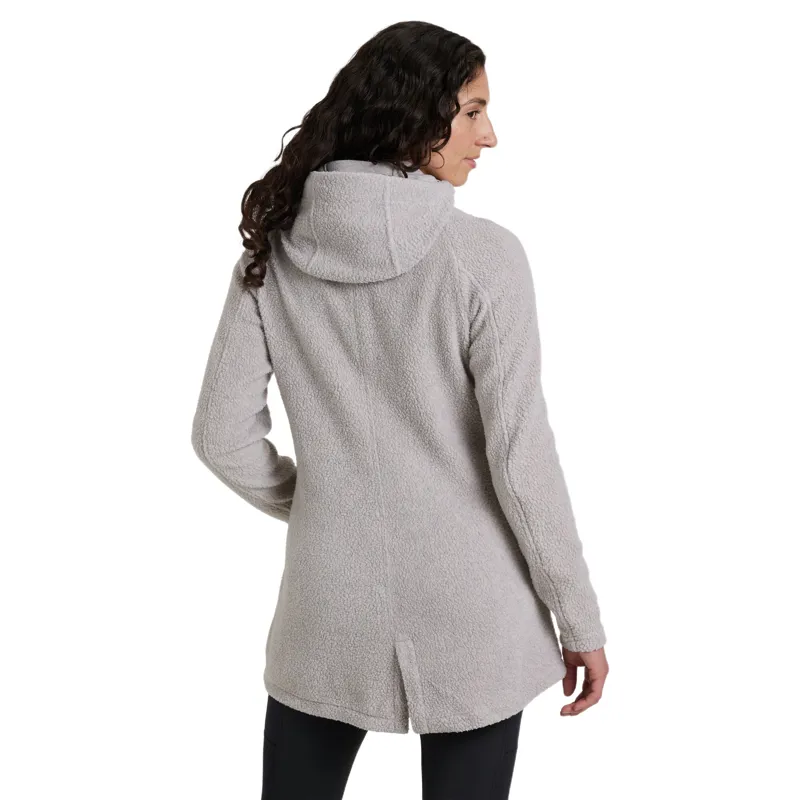 Kuhl Women's Hygge Long Fleece Jacket in Natural-1