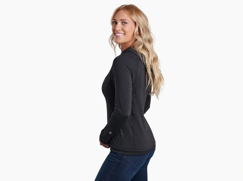 Kuhl Women's Inspira Full Zip Hoody in Black-2
