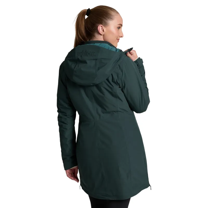 Kuhl Women's Stretch Voyagr Insulated Parka in Rain Forest-2