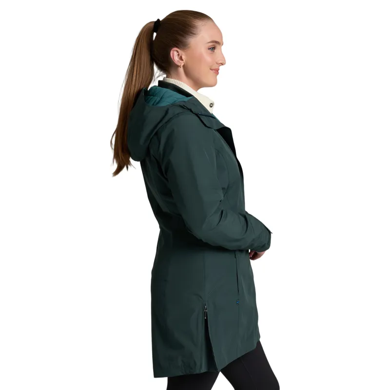Kuhl Women's Stretch Voyagr Insulated Parka in Rain Forest-1