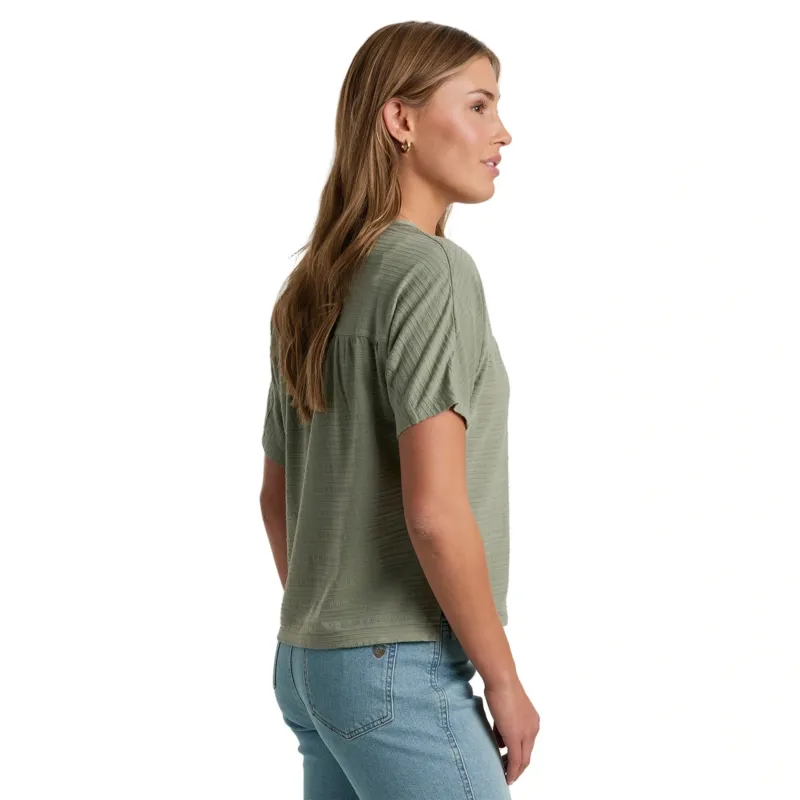 Kuhl Women's Willa Short Sleeve Shirt in Slate Green-2