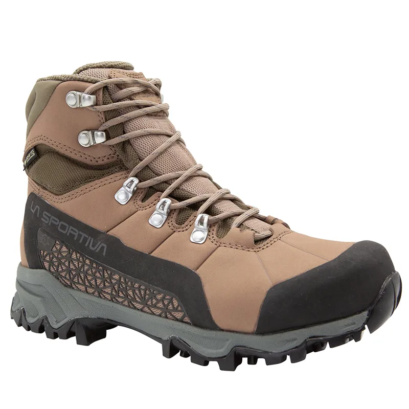 La Sportiva Women's Nucleo High II GTX Boots in Cedar and Sand Dune-1