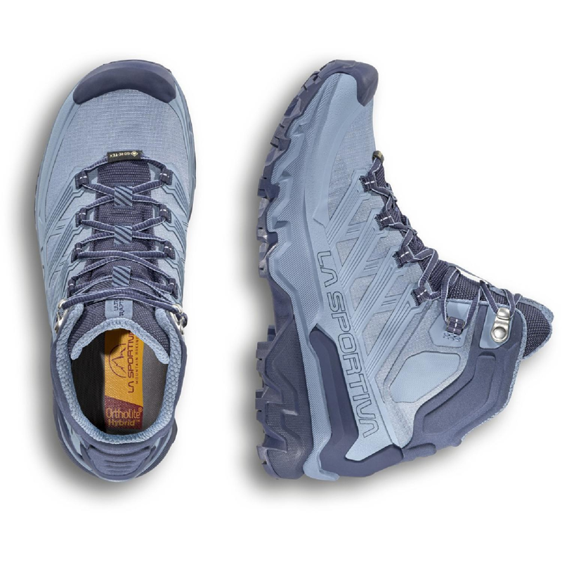 La Sportiva Women's Ultra Raptor 3 Mid GTX in Limestone/Night Sky-4