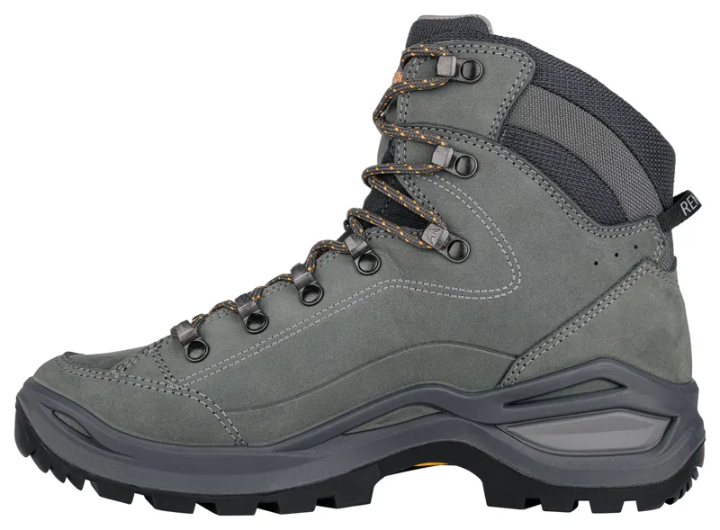Lowa Women's Renegade EVO GTX Mid in Graphite/Apricot in Wide-2