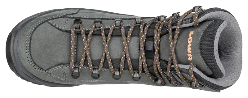 Lowa Women's Renegade EVO GTX Mid in Graphite/Apricot in Wide-4