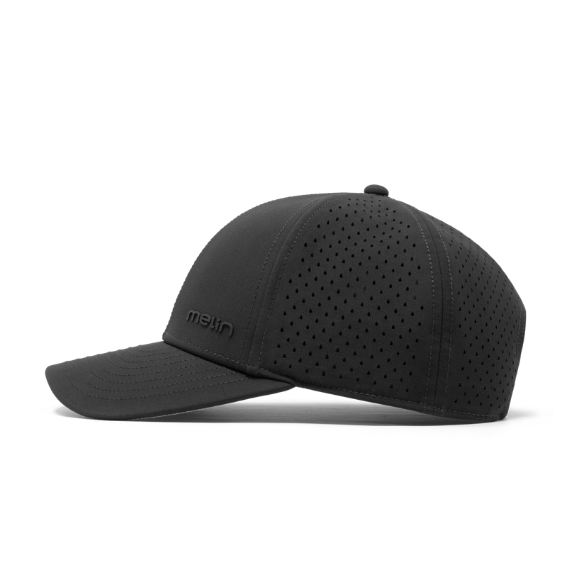Melin Hats Compass Hydro Performance Snapback Hat in Black-2