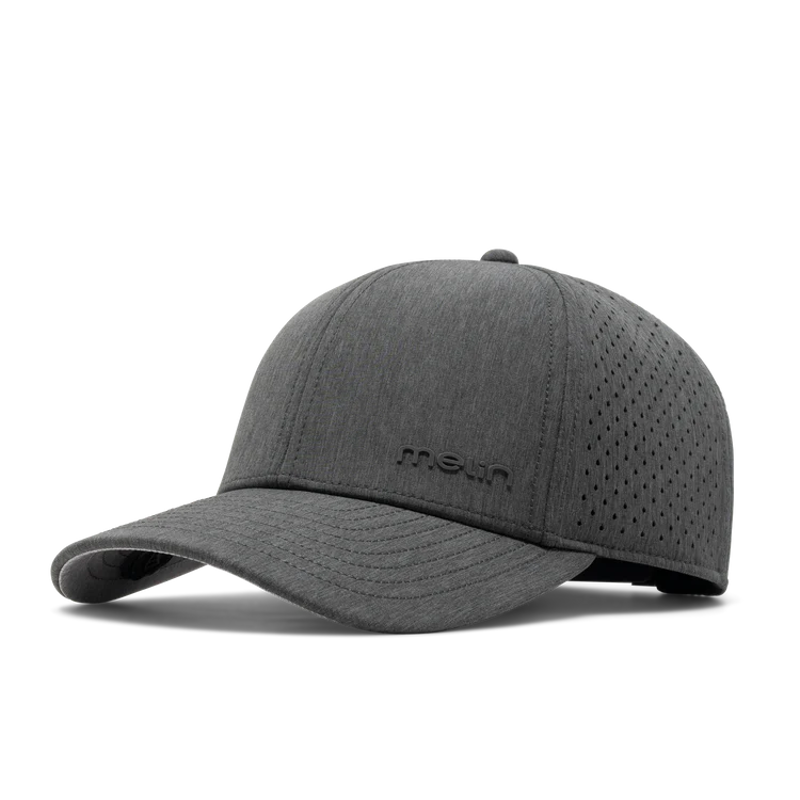 Melin Hats Compass Hydro Performance Snapback Hat in Charcoal Heather