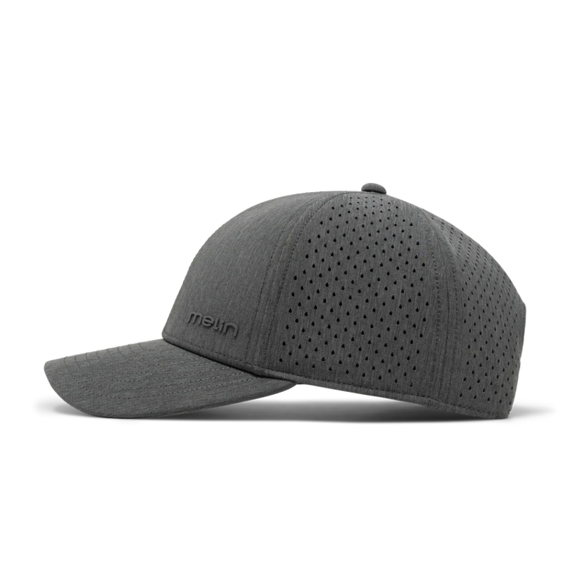 Melin Hats Compass Hydro Performance Snapback Hat in Charcoal Heather-2