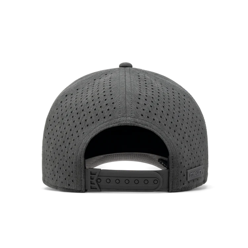 Melin Hats Compass Hydro Performance Snapback Hat in Charcoal Heather-3