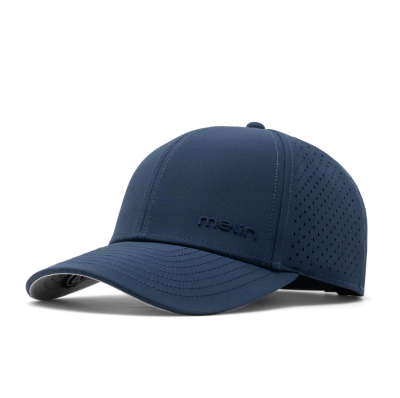 Melin Hats Compass Hydro Performance Snapback Hat in Navy