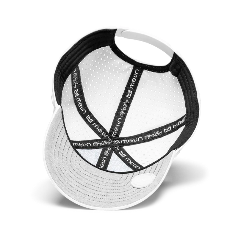 Melin Hats The Legend Hydro Performance Hat in White-3