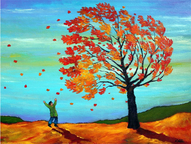 Michael Wolski Cards Falls Gift Art Cards 8pk