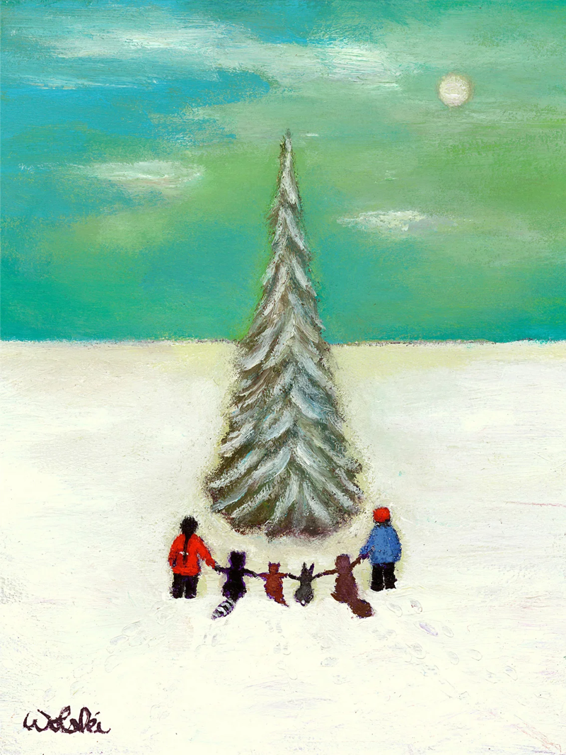 Michael Wolski Cards Winters Peace Art Cards 10pk