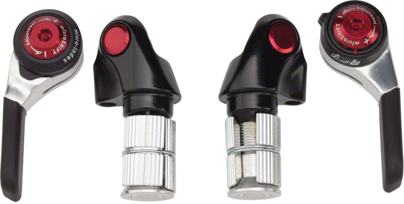 microSHIFT Bar End Shifter Set 10-Speed Road Shimano Compatible