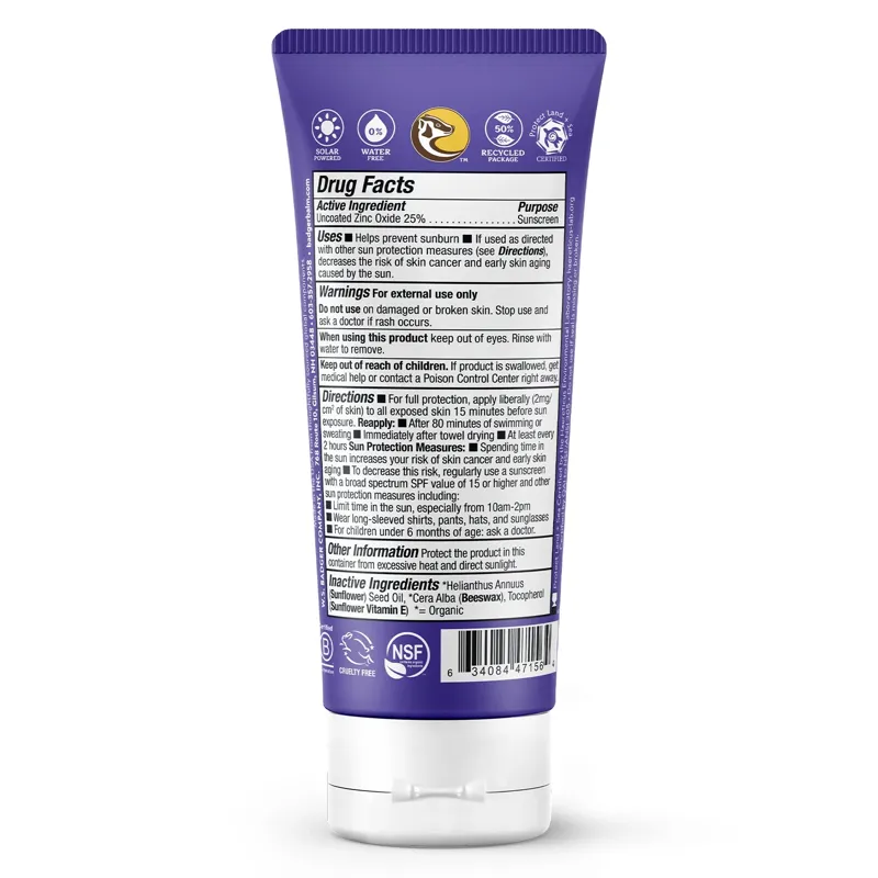 Badger Adventure Mineral Sunscreen Cream SPF 50 2.9oz-1
