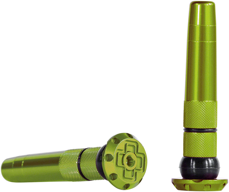 Muc-Off Stealth Tubeless Puncture Plugs Bar-End Mount Pair in Green