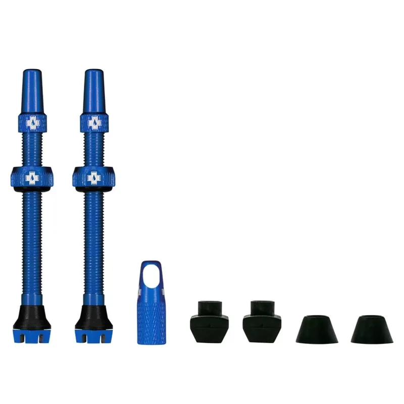 Muc-Off V2 Tubeless Valve Kit 44mm Pair in Blue