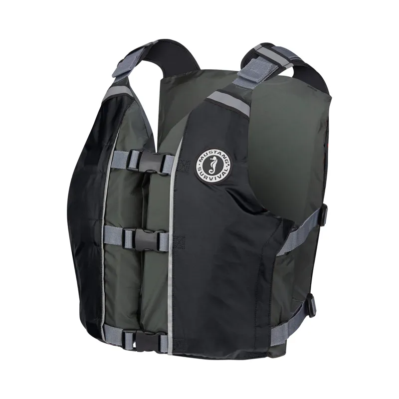 Mustang Survival APF Foam Vest in Black-Grey-1